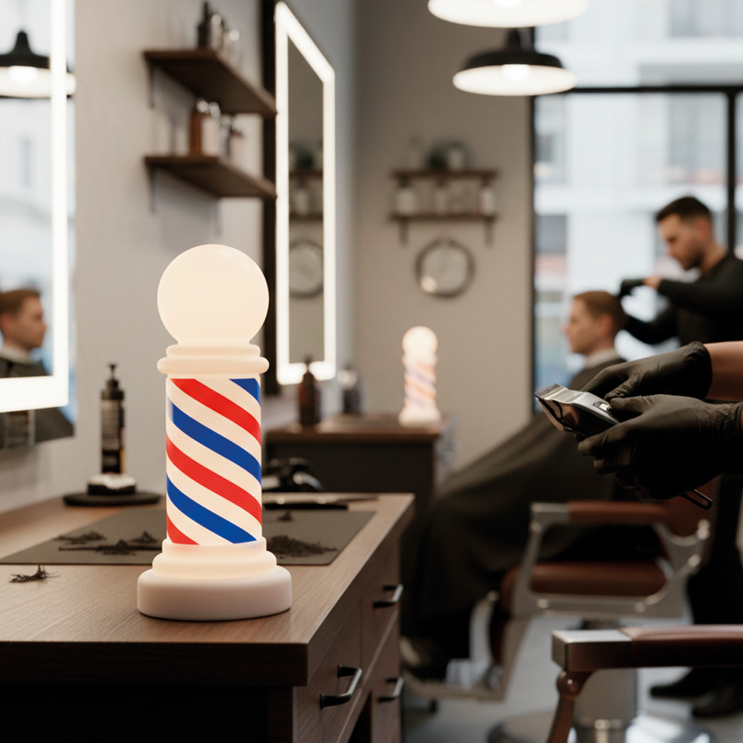 POLE BARBER LUZ LED VIC+