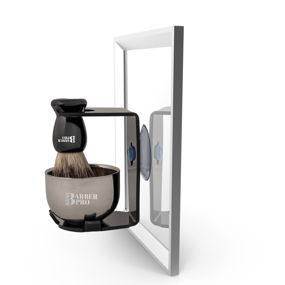 Set Sense Barber Pro Hisopo, Cuenco y Soporte