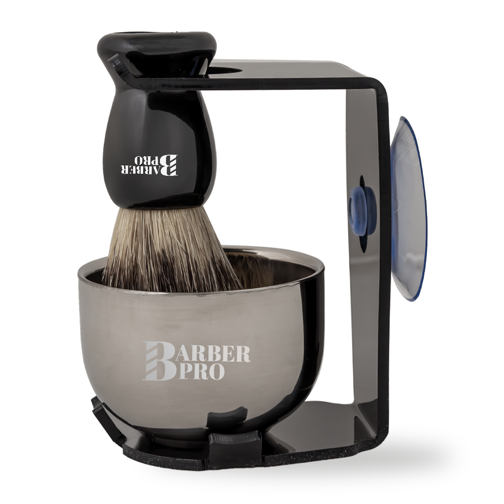 Set Sense Barber Pro Hisopo, Cuenco y Soporte
