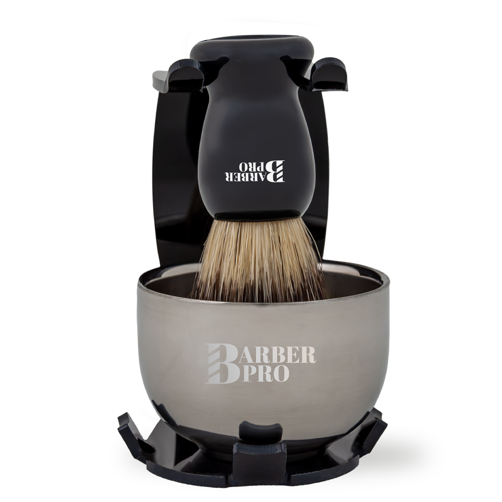 Set Sense Barber Pro Hisopo, Cuenco y Soporte