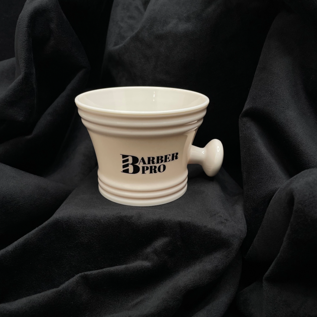 Bowl De Afeitar Blanco Barber Pro
