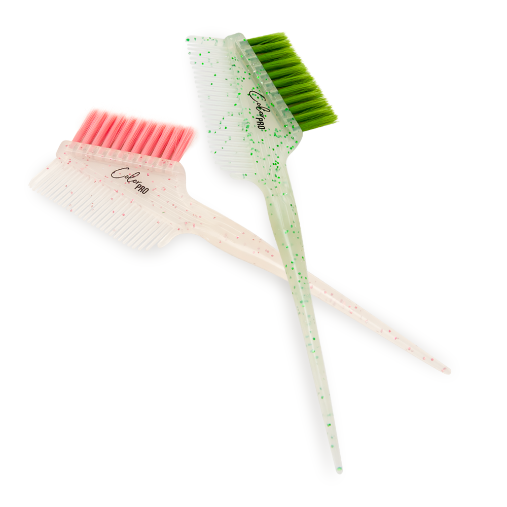 Brocha con Peine Color Pro Set Glitter
