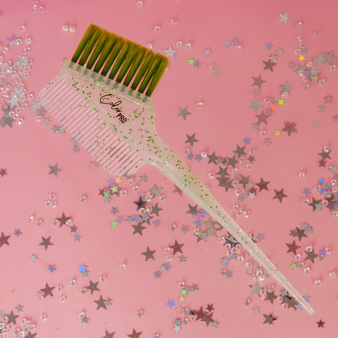 Brocha con Peine Color Pro Set Glitter