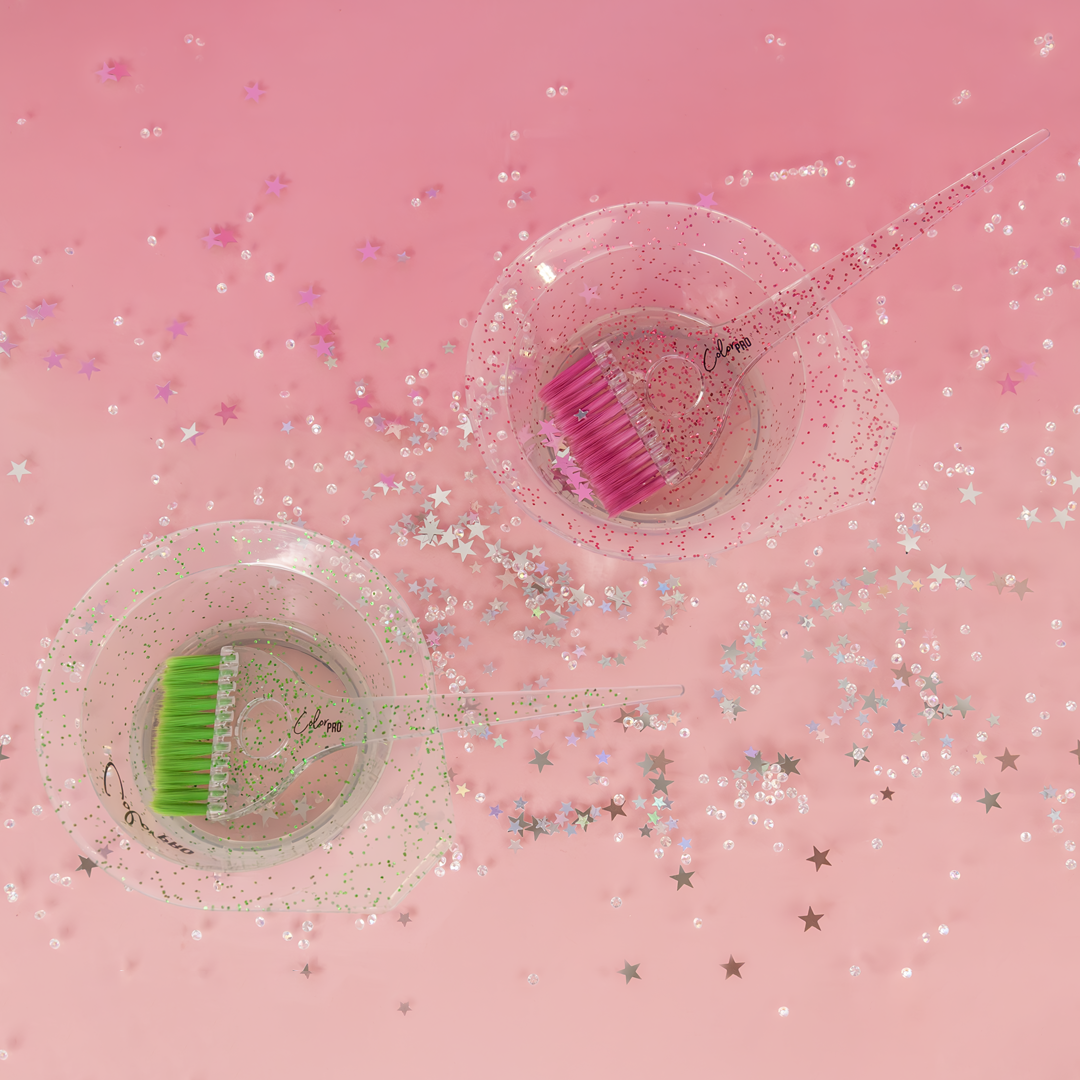 Brochas Para Tintura Glitter Set