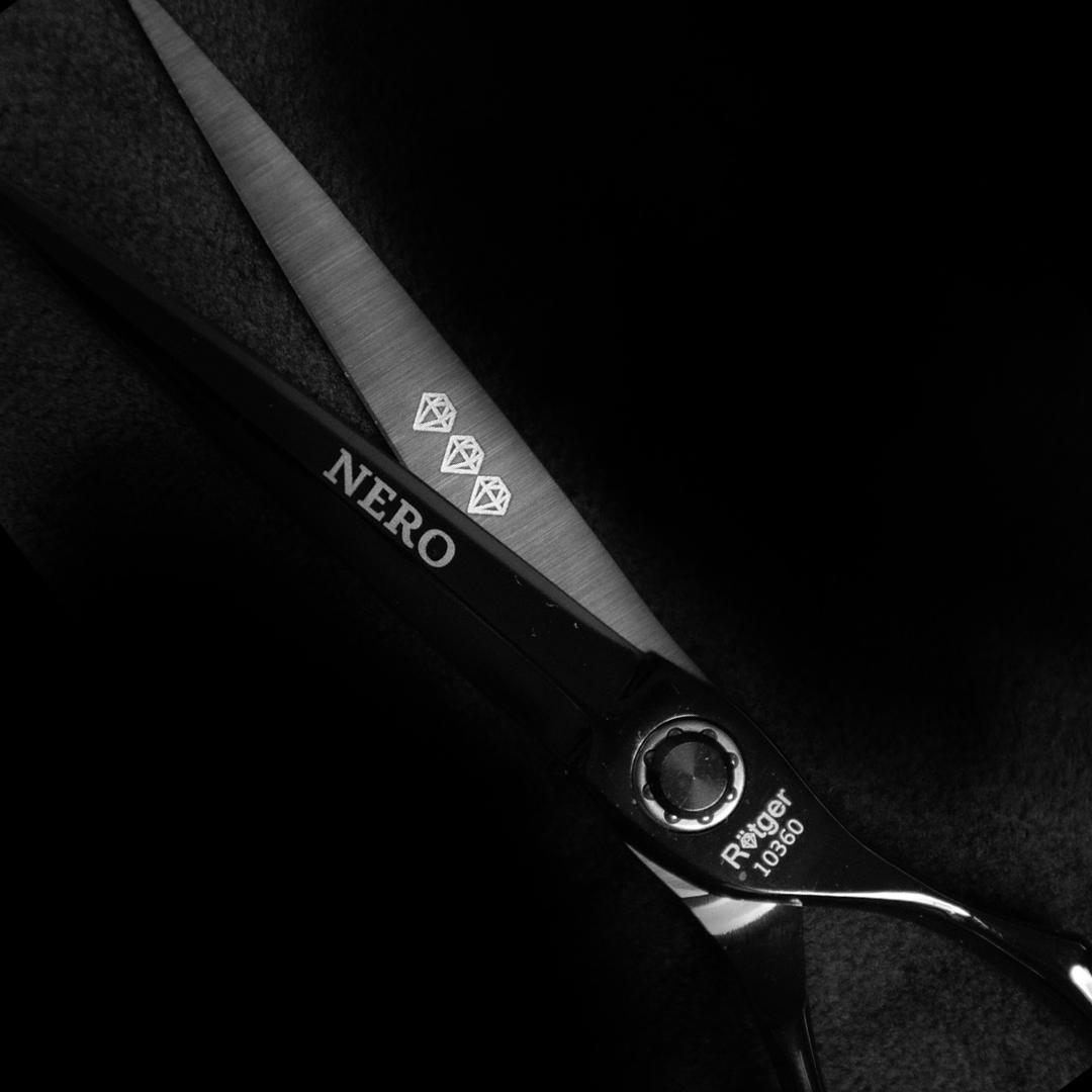 Tijera Filo de Navaja Rotger Diamond Nero (103)