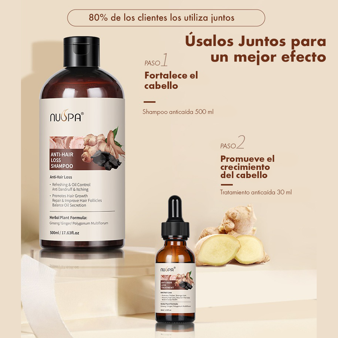 Set Tratamiento Anticaída Jengibre y Ginseng