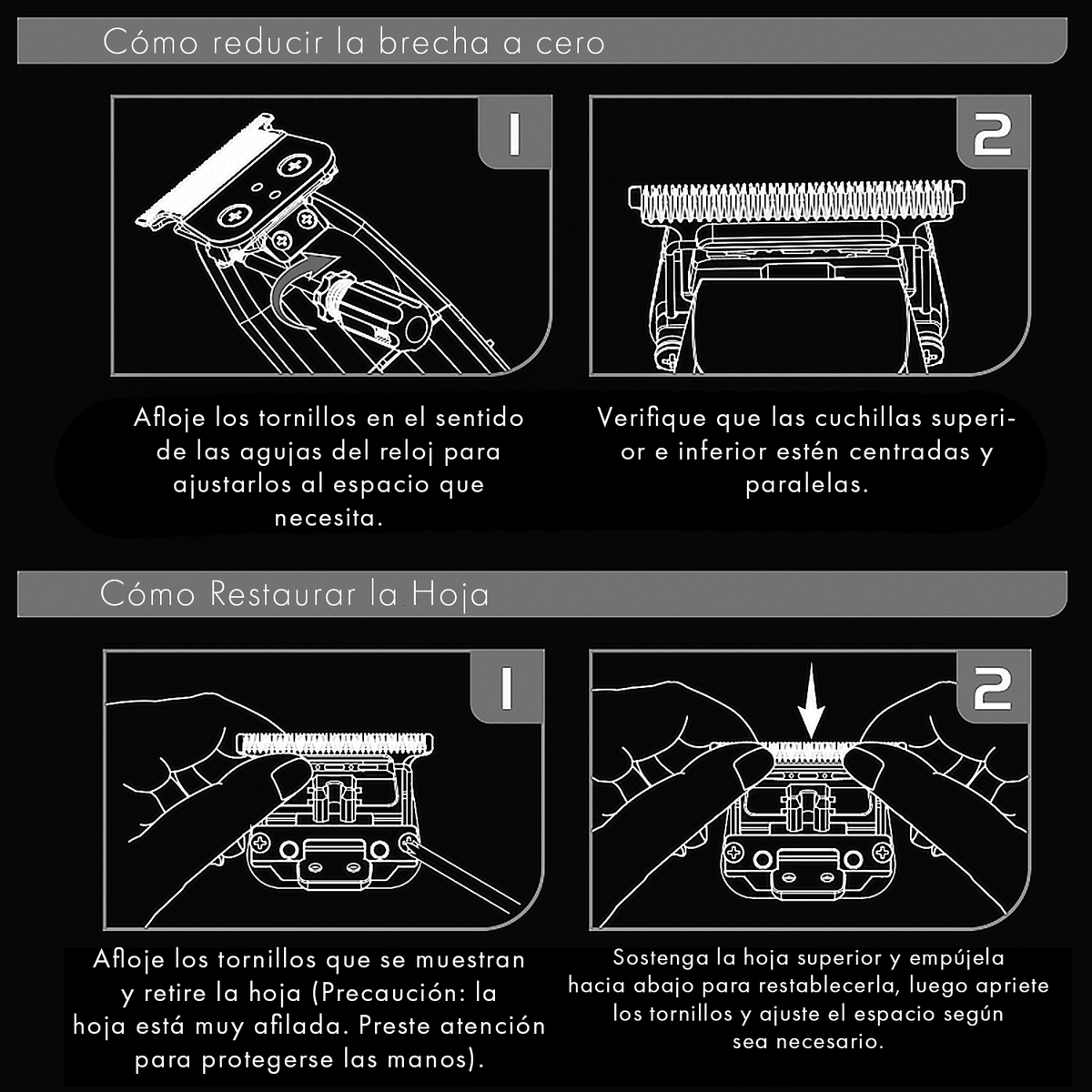 Cuchilla Trimmer Jrl Ez-Gap Zero Gapper