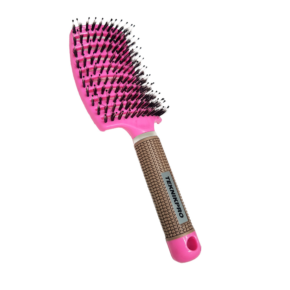 Cepillo Paleta Curvo Cerdas Naturales