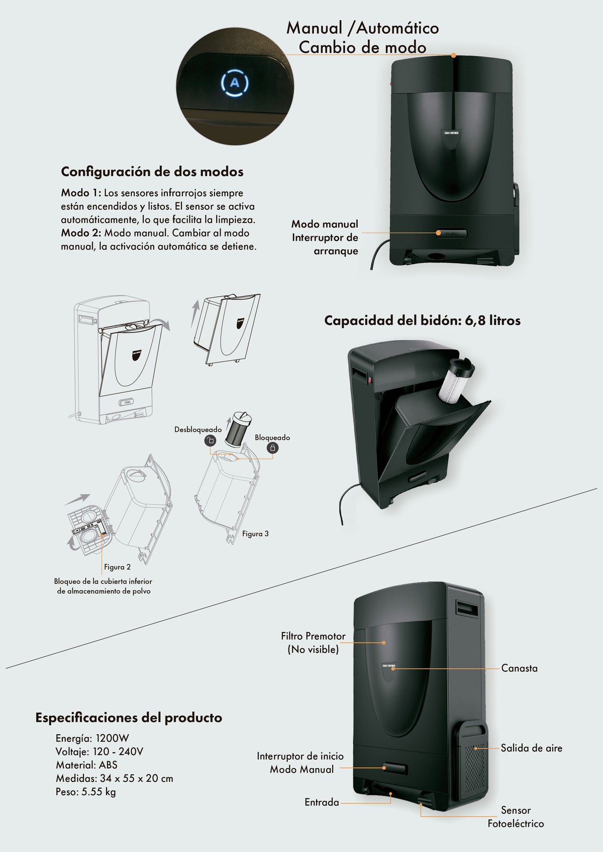 Aspiradora Automática De Cabello